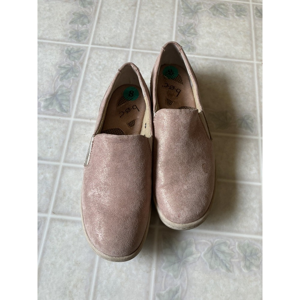 boc concept Zamora Rose Gold Fabric upper Size 8 US Slip on Tennis Shoe